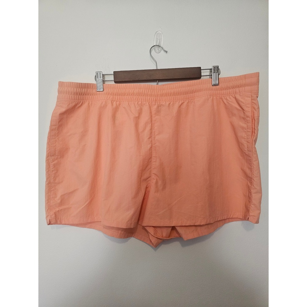 [Outdoor] Eddie Bauer Nylon Shorts Womens XL Peach Elastic Drawstring Casual